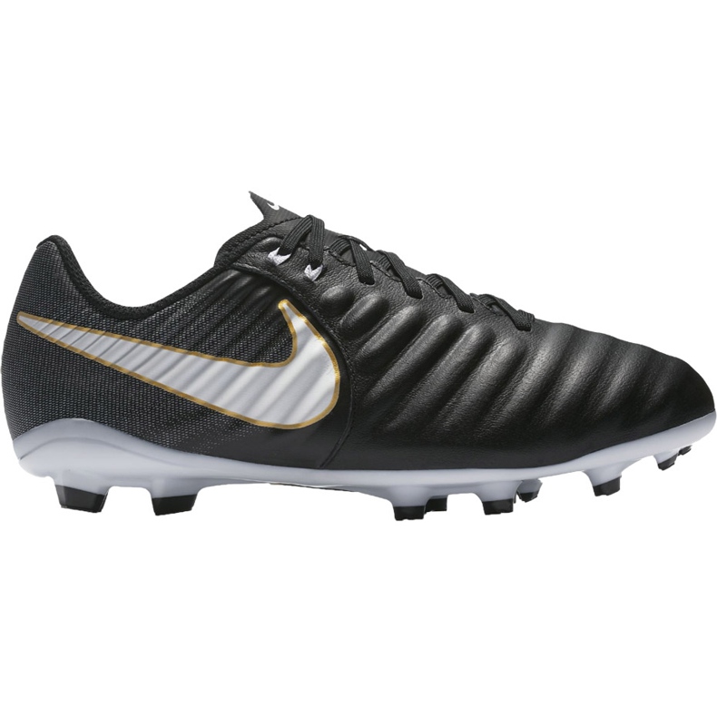 Nike Tiempo Ligera Iv Fg Jr 897725 002 fotbollsskor svart svart