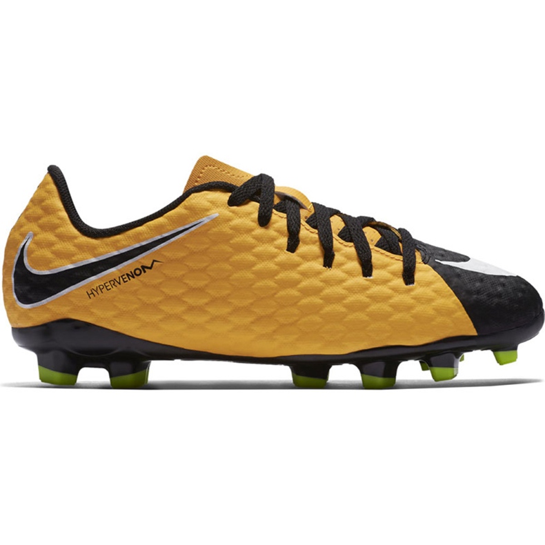 Nike Hypervenom Phalon Iii Fg Jr 852595 801 fotbollsskor gul gul