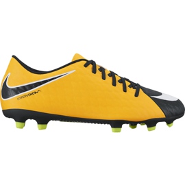 Nike Hypervenom Phade Iii Fg Jr 852580 801 fotbollsskor mångfärgad gul
