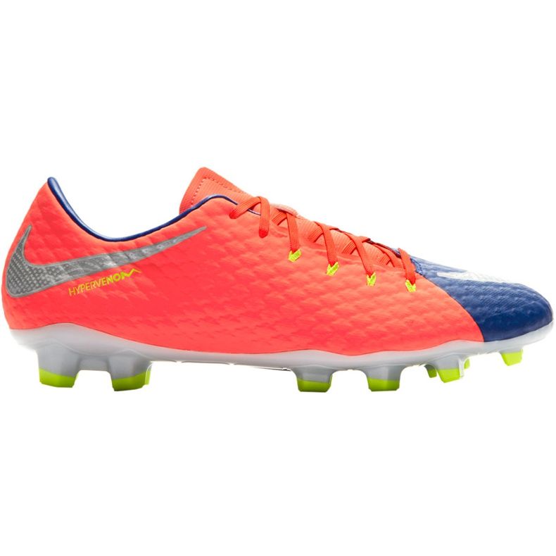 Nike Hypervenom Phelon Iii Fg 852556 409 fotbollsskor svart, lila, orange orange