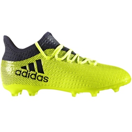 Adidas X 17.1 Fg Jr S82297 fotbollsskor mångfärgad grön