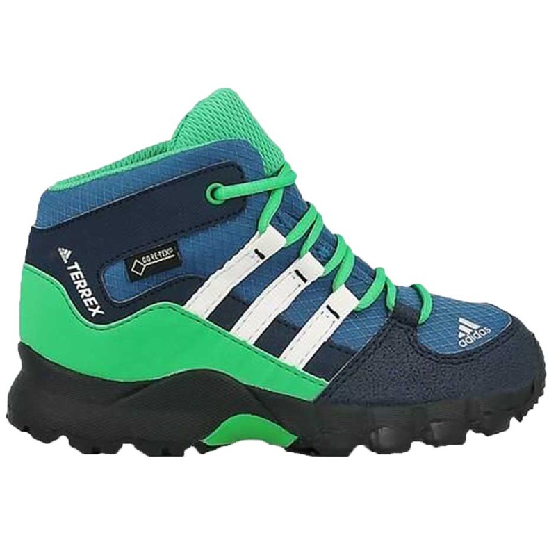 Adidas Terrex Mid Gtx I S76931 barnskor svart blå mångfärgad grön