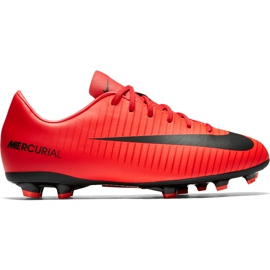 Nike Mercurial Victory Vi Fg Jr 831945 616 fotbollsskor orange röd