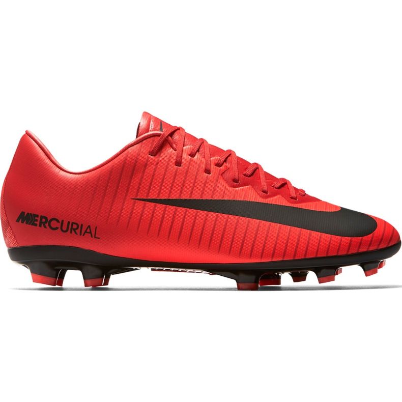 Nike Mercurial Vapor Xi Fg Jr 903594 616 fotbollsskor mångfärgad röd