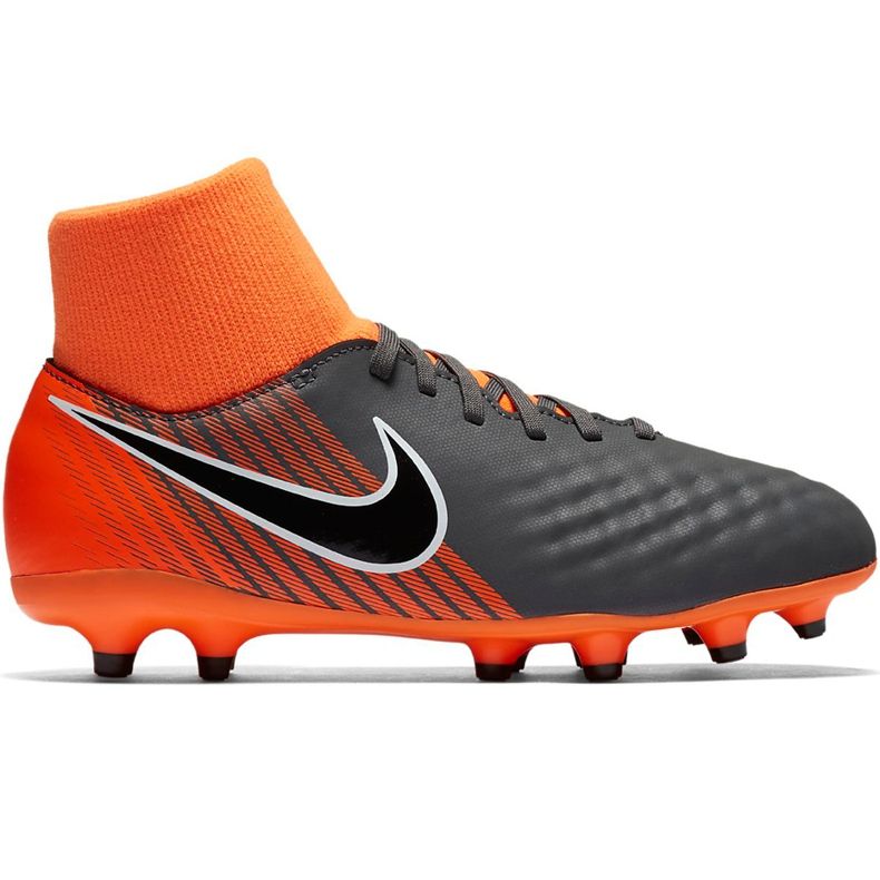 Nike Magista Obra 2 Academy Df Fg Jr AH7313 080 fotbollsskor svart orange