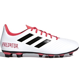 Adidas Predator 18.4 FxG CM7669 fotbollsskor mångfärgad vit
