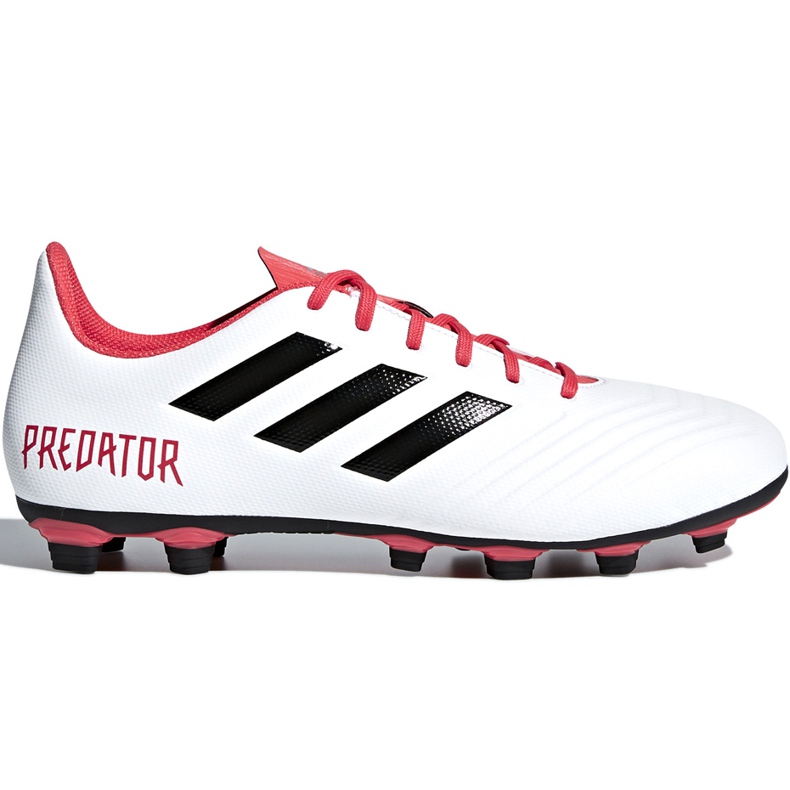 Adidas Predator 18.4 FxG CM7669 fotbollsskor mångfärgad vit