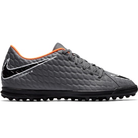 Nike Hypervenom Phantom X 3 Club Tf Jr AH7298 081 fotbollsskor grå / silver, orange, grå / silver grå