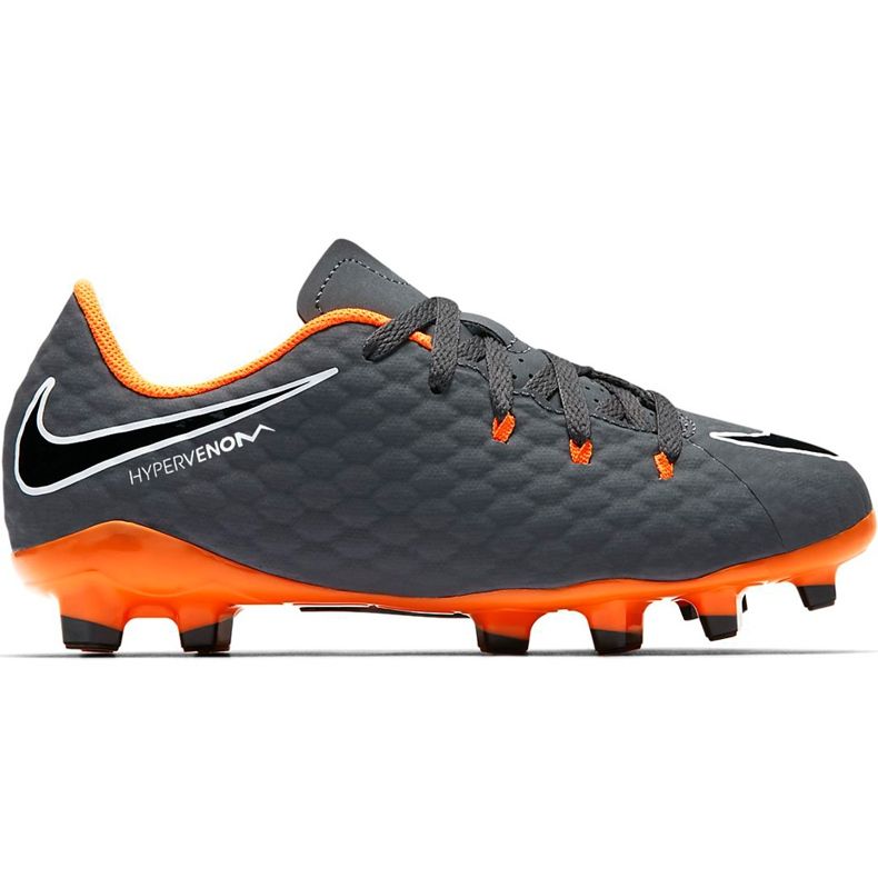 Nike Hypervenom Phantom 3 Academy Fg Jr AH7288 081 fotbollsskor mångfärgad grå