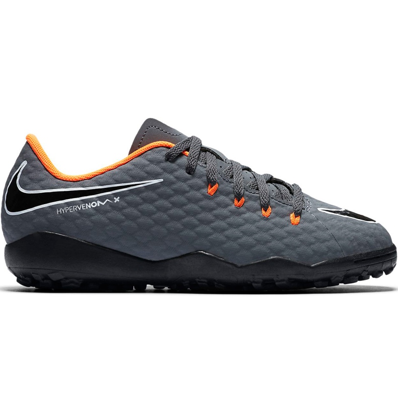 Nike Hypervenom Phantom X 3 Academy Tf Jr AH7294 081 fotbollsskor grå grå