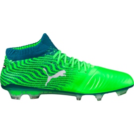 Fotbollsskor Puma One 18.1 Fg Green Gecko 104527 06 grön