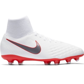 Nike Magista Obra 2 Academy Df Fg Jr AH7313 107 fotbollsskor mångfärgad vit