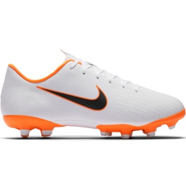 Nike Mercurial Vapor 12 Academy Mg Jr AH7347 107 fotbollsskor vit flerfärgad