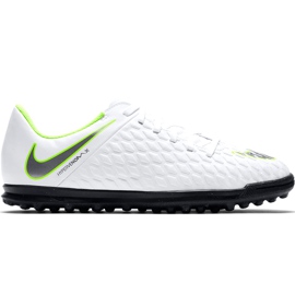 Nike Hypervenom Phantom X 3 Club Tf Jr AJ3790 107 fotbollsskor mångfärgad vit