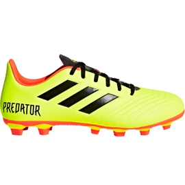Adidas Predator 18.4 FxG DB2005 fotbollsskor mångfärgad gul