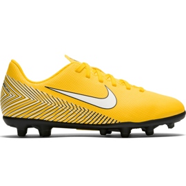 Nike Mercurial Vapor 12 Club Neymar Gs Mg Jr AO9472 710 fotbollsskor mångfärgad gul