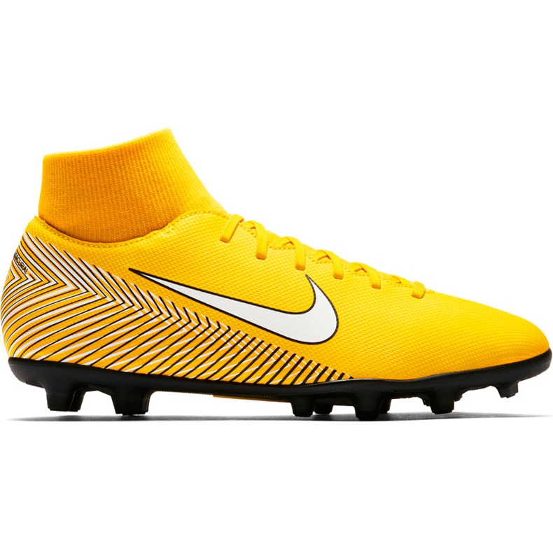 Nike Mercurial Superfly 6 Club Neymar Mg Jr AO2888 710 fotbollsskor mångfärgad gul
