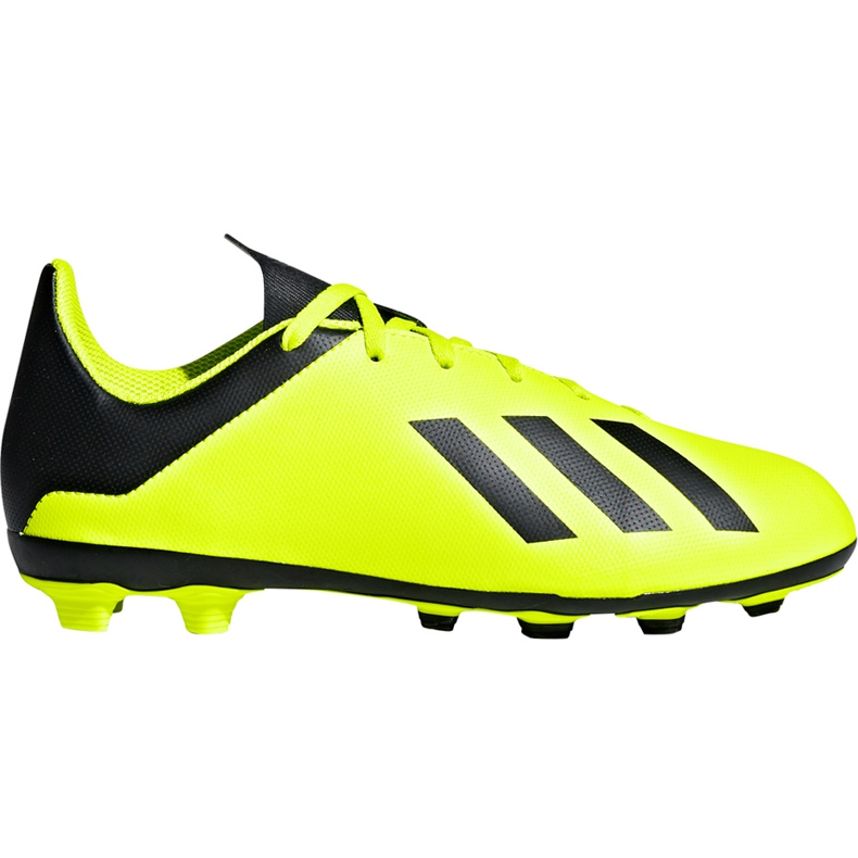 Adidas X 18.4 FxG Jr DB2420 fotbollsskor gul gul