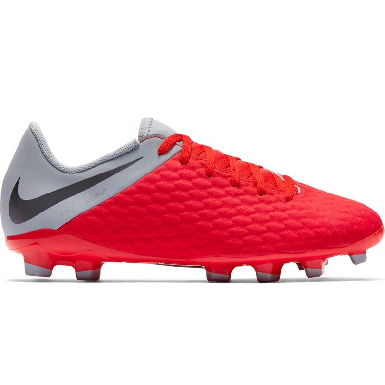 Nike Hypervenom 3 Academy Fg Jr AJ4119 600 fotbollsskor röd röd