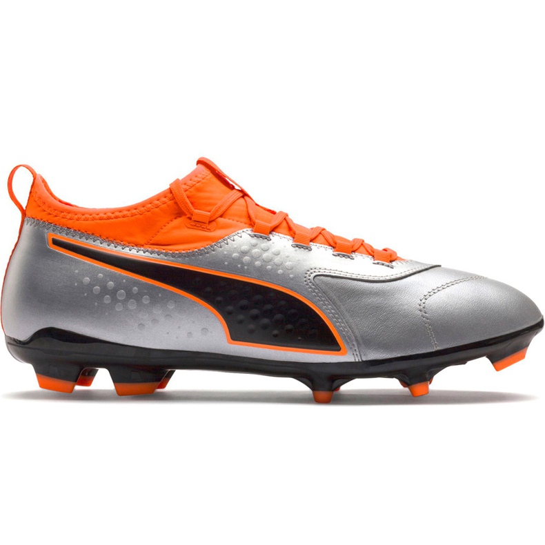 Puma One 3 Lth Fg fotbollsskor grå-orange 104743 01 mångfärgad