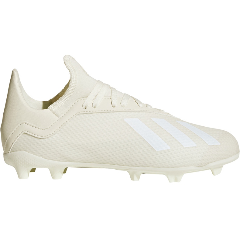 Adidas X 18.3 Fg Jr DB2417 fotbollsskor vit, grädde beige