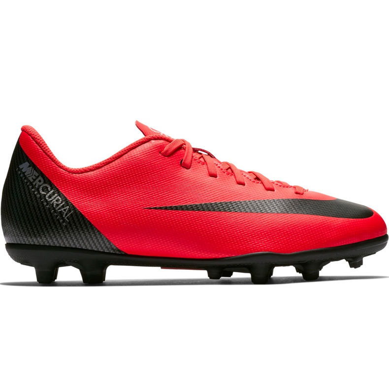 Nike Mercurial Vapor 12 Club Gs CR7 FG / MG Jr AJ3095 600 fotbollsskor mångfärgad röd