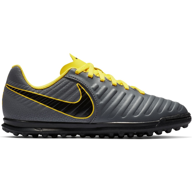 Nike Tiempo Legend 7 Club Tf Jr AH7261 070 fotbollsskor svart grå