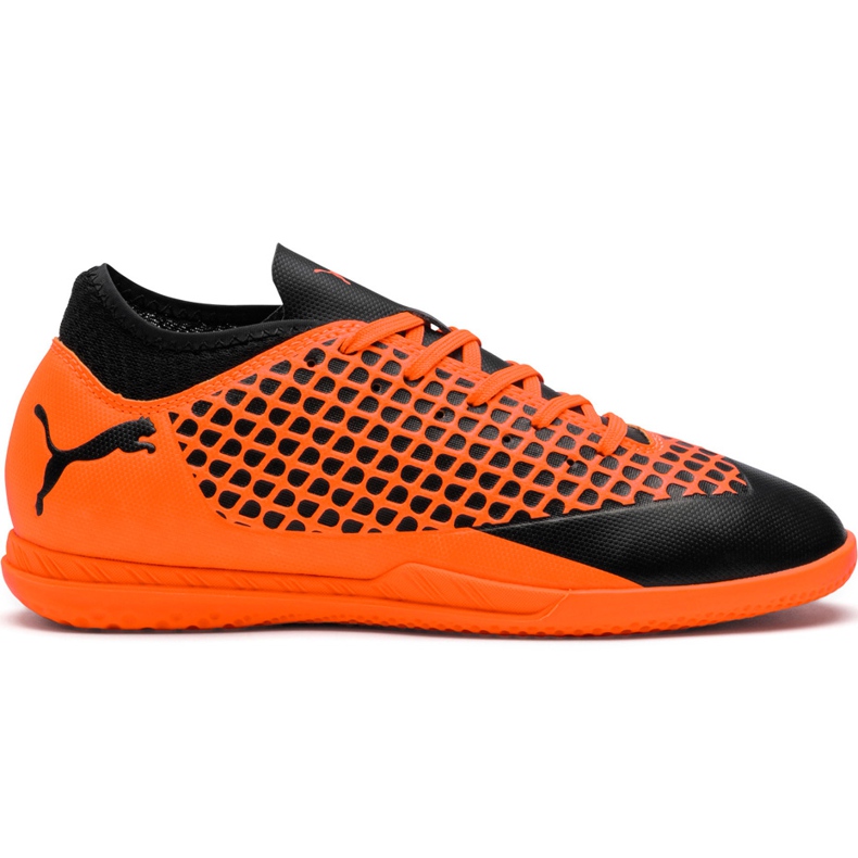 Puma Future 2.4 It Junior fotbollsskor svartorange 104846 02