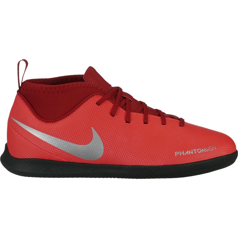 Nike Phantom Vsn Club Df Ic Jr AO3293 600 fotbollsskor mångfärgad röd