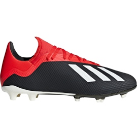 Adidas X 18.3 Fg BB9366 fotbollsskor svart svart
