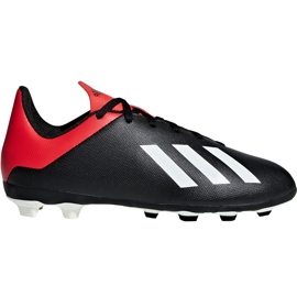 Adidas X 18.4 FxG Jr BB9378 fotbollsskor svart svart