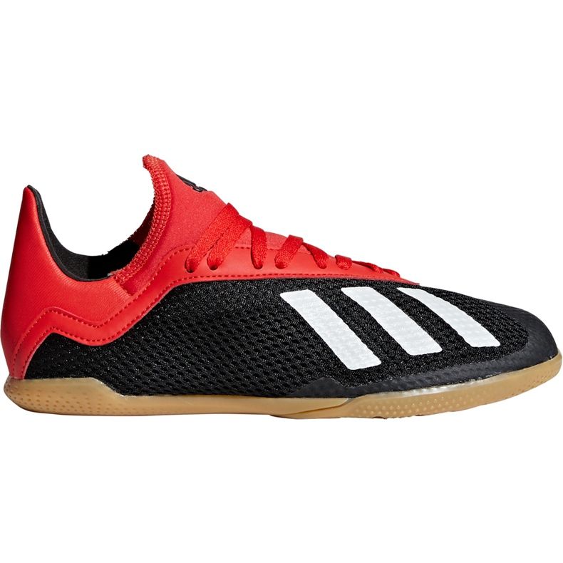 Adidas X 18.3 In Jr BB9395 fotbollsskor svart mångfärgad