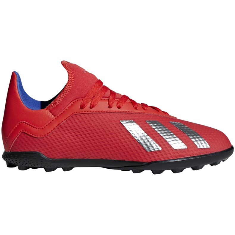 Adidas X 18.3 Tf Jr röda fotbollsskor BB9403 mångfärgad