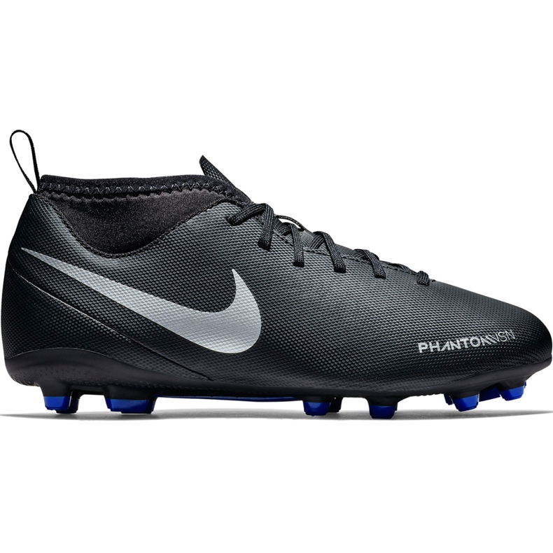 Nike Phantom Vsn Club Df Fg Mg Jr AO3288 004 fotbollsskor svart svart