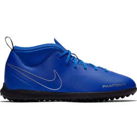 Nike Phantom Vsn Club Df Tf Jr AO3294 400 fotbollsskor mångfärgad blå