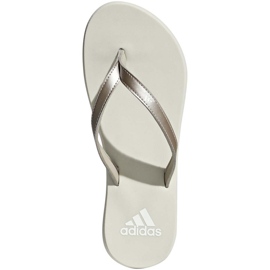 Adidas Eezay Flip Flop vita tofflor F35034 för kvinnor grå
