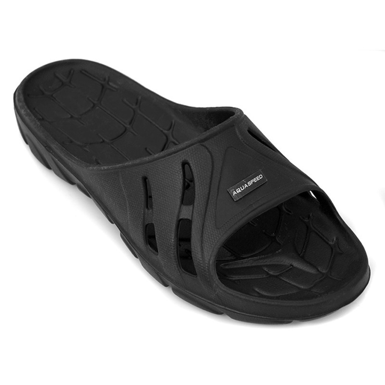 Aqua-Speed ​​Alabama tofflor svart kol.07
