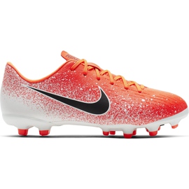 Nike Mercurial Vapor 12 Academy Mg Jr AH7347 801 fotbollsskor mångfärgad röd