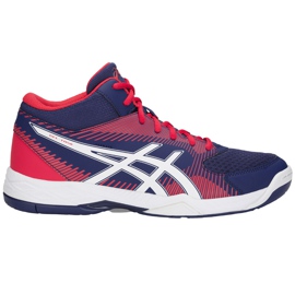 Asics Gel-Task Mt B703Y-400 volleybollskor för män vit, röd, marinblå marinblå