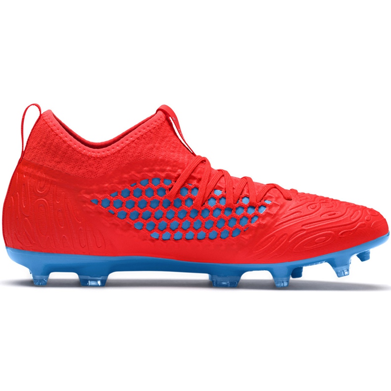 Fotbollsskor Puma Future 19.3 Netfit Fg Ag rödblå 105539 01