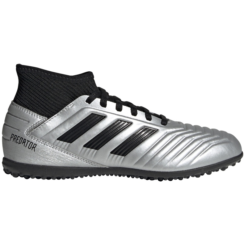 Fotbollsskor adidas Predator 19.3 Tf Jr silver G25802 mångfärgad silver-