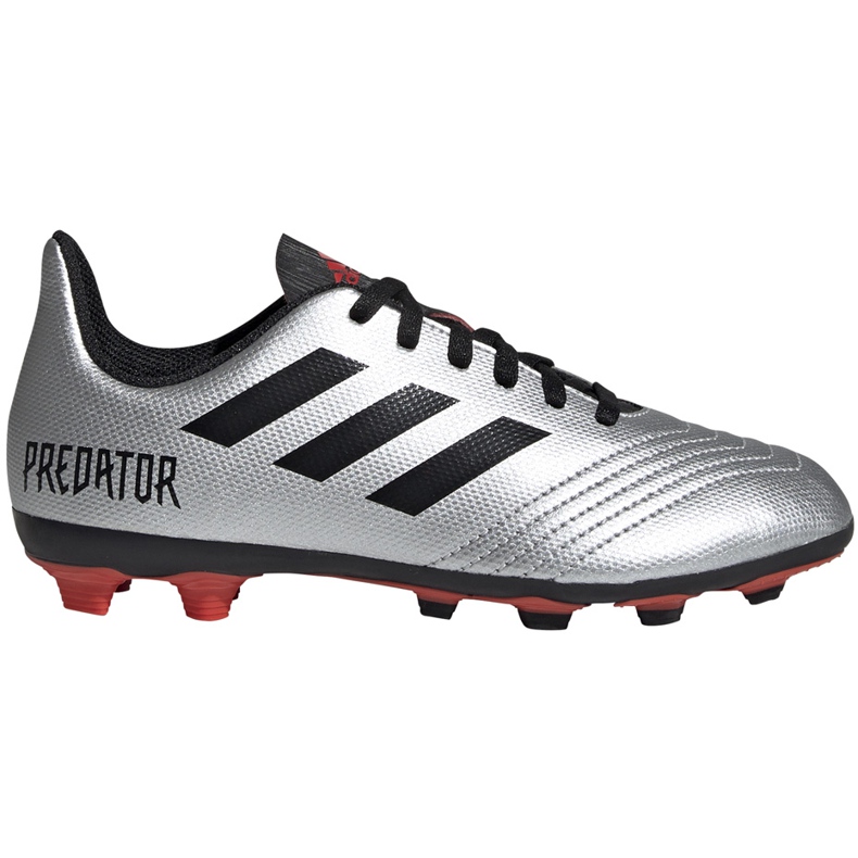 Fotbollsskor adidas Predator 19.4 FxG Jr silver G25822 mångfärgad silver-