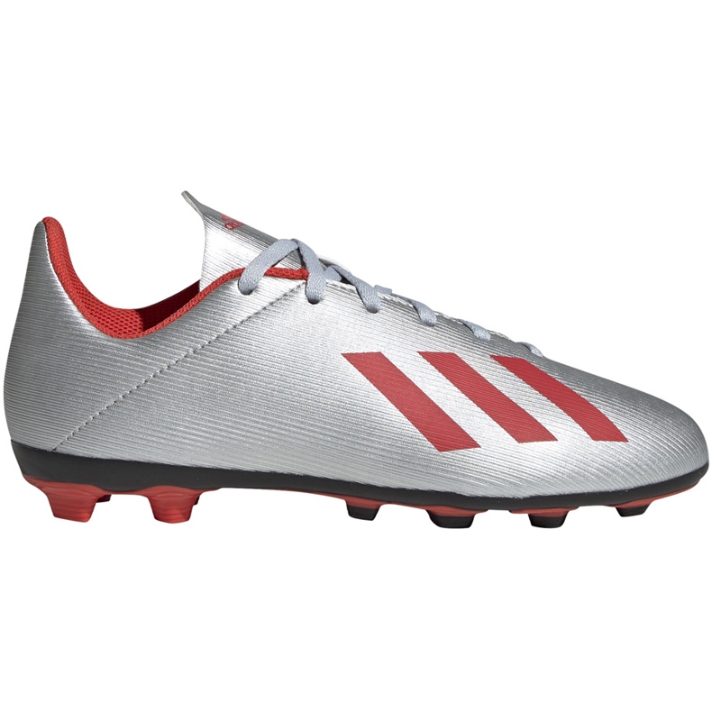 Fotbollsskor adidas X 19.4 FxG Jr silver F35362 mångfärgad silver-