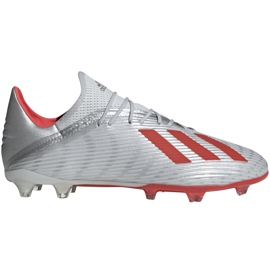 Fotbollsskor adidas X 19.2 Fg silver F35386 grå grå