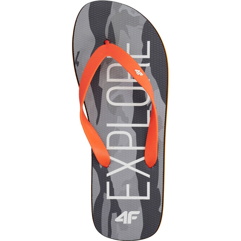 Herr 4F tofflor djupt svartorange H4L19 KLM001 20S grå