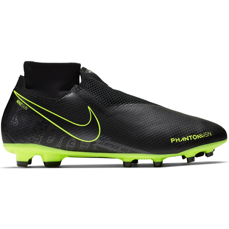 Nike Phantom Vsn Pro Df Fg AO3266 007 fotbollsskor svart svart