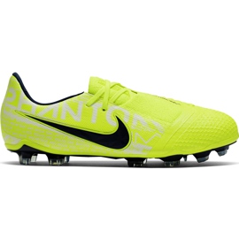 Nike Phantom Venom Elite Fg Junior AO0401 717 fotbollsskor gul gul