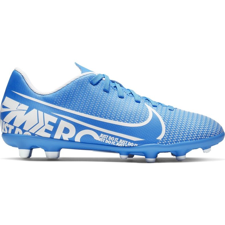 Nike Mercurial Vapor 13 Club FG / MG Junior AT8161 414 fotbollsskor blå blå
