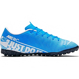 Nike Mercurial Vapor 13 Academy Tf AT7996 414 fotbollsskor blå flerfärgad