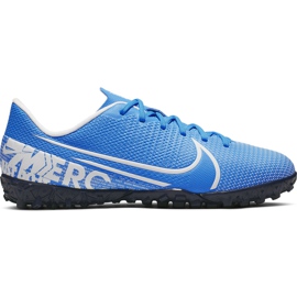 Nike Mercurial Vapor 13 Academy Tf Junior AT8145 414 fotbollssko blå blå